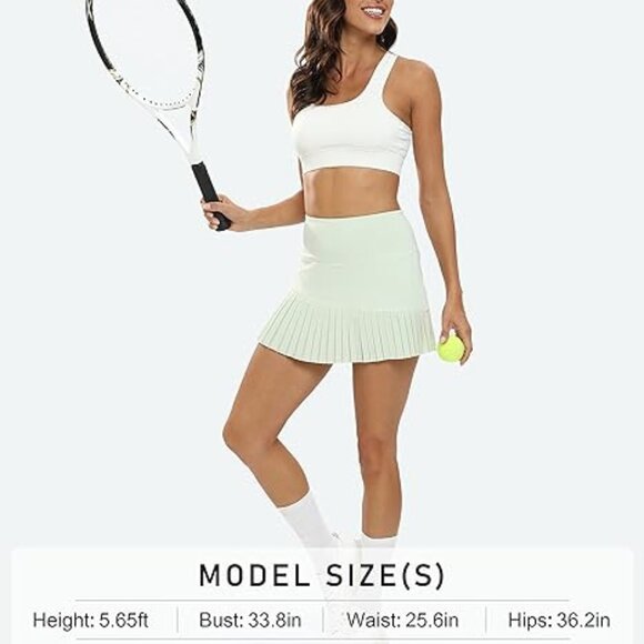 3/$30   Pleated Tennis Skirts for Women with 3 Pockets High Waisted - Picture 2 of 12